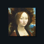 Leonardo da Vinci Ginevra de' Benci Leinwanddruck<br><div class="desc">Ein Portrait des Florentiner Aristokraten Ginevra de’ Benci, gemalt von Leonardo da Vinci zwischen 1474 und 1478.</div>
