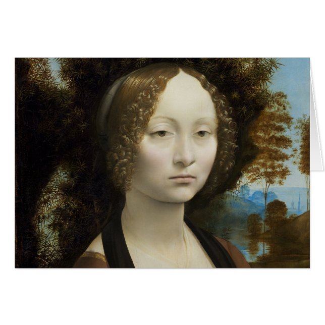Leonardo Da Vinci Ginevra De' Benci Malerei (Vorderseite (Horizontal))