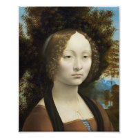 Leonardo Da Vinci Ginevra De' Benci Malerei