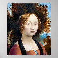 Leonardo da Vinci - Ginevra de' Benci,