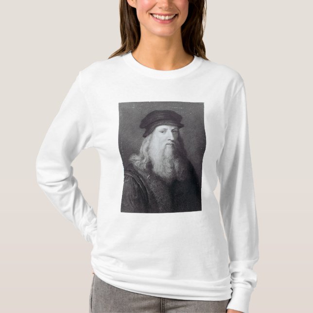 Leonardo da Vinci, graviert durch RAPHAEL T-Shirt (Vorderseite)