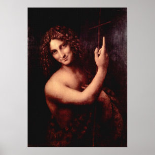 Leonardo Da Vinci Hl. Johannes der Täufer  Poster