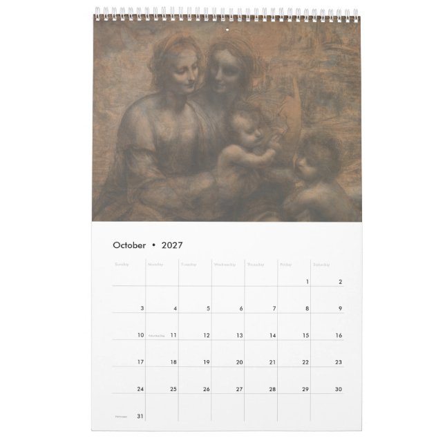 Leonardo da Vinci Kalender (Okt 2027)