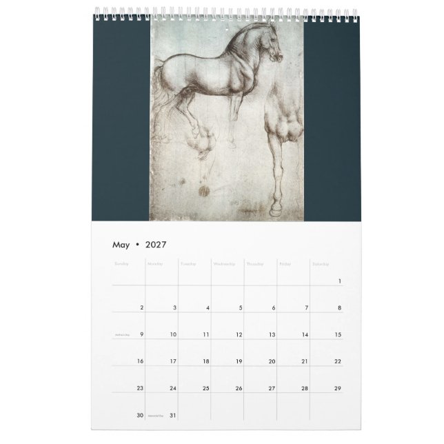 Leonardo da Vinci Kalender (Mai 2027)