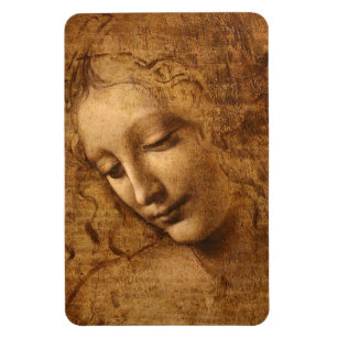 Leonardo Da Vinci Kopf einer Frau Magnet