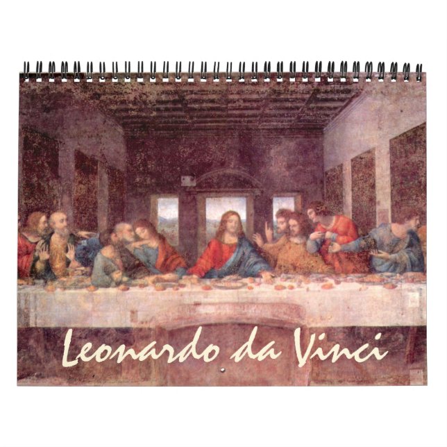 Leonardo da Vinci Kunst und Skizzen Kalender (Titelbild)