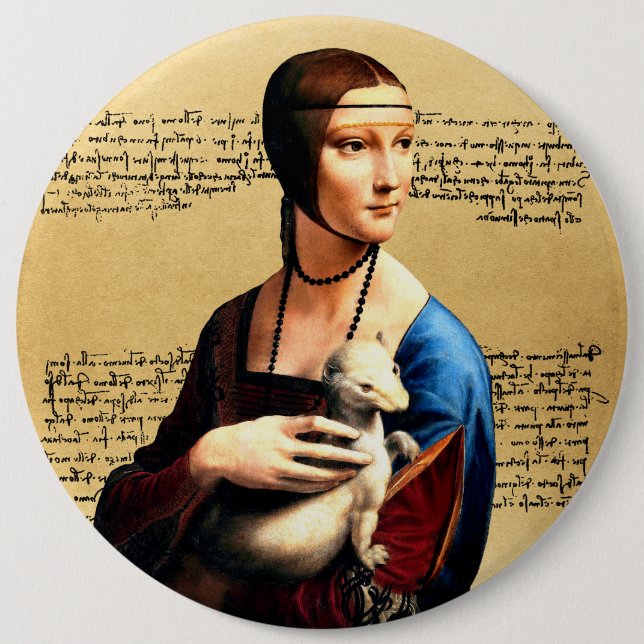 Leonardo da Vinci Lady mit Ermine Button (Vorderseite)