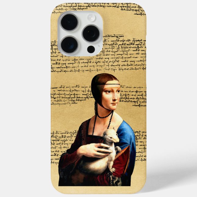 Leonardo da Vinci Lady mit Ermine Case-Mate iPhone Hülle (Rückseite)
