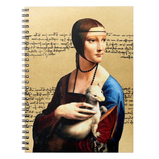 Leonardo da Vinci Lady mit Ermine Notizblock (Vorderseite)