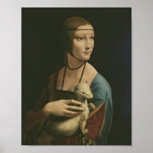 Leonardo da Vinci Lady mit Ermine Poster