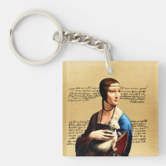 Leonardo da Vinci Lady mit Ermine Schlüsselanhänger