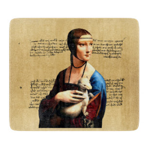 Leonardo da Vinci Lady mit Ermine Schneidebrett