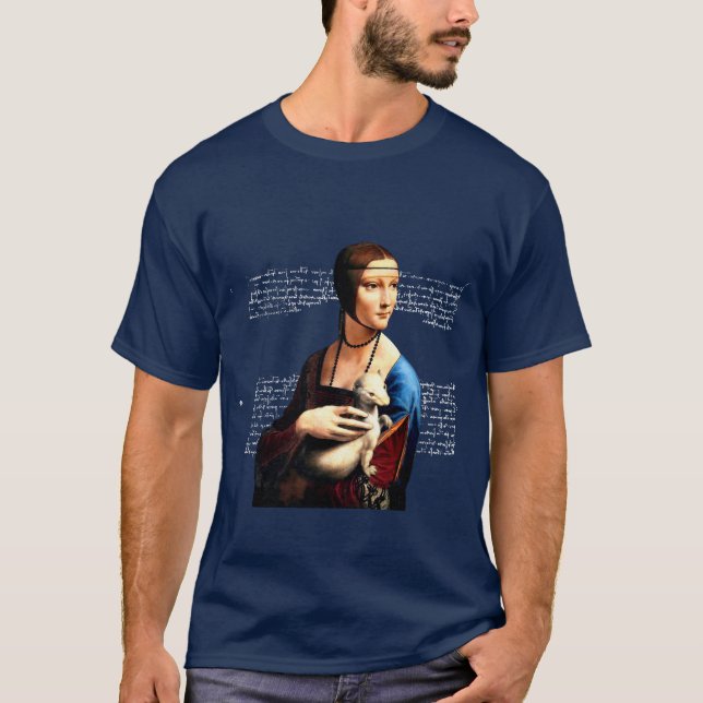 Leonardo da Vinci Lady mit Ermine T-Shirt (Vorderseite)