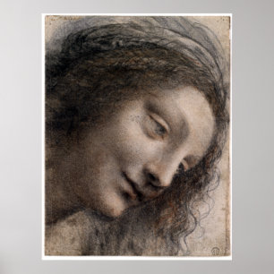 Leonardo da Vinci Leiter der Jungfrau Poster