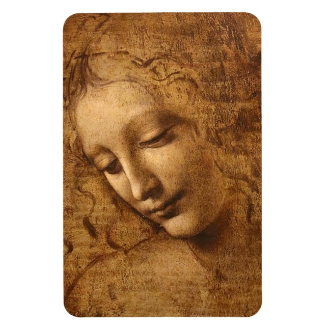 Leonardo da Vinci Leiter einer Frau Magnet (Vertikal)