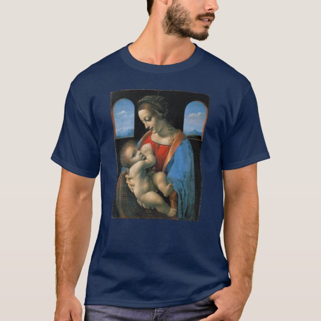 Leonardo da Vinci Madonna Litta T-Shirt (Vorderseite)