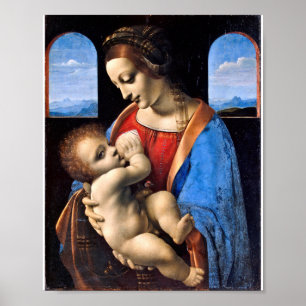 Leonardo da Vinci - Madonna und Kind Poster