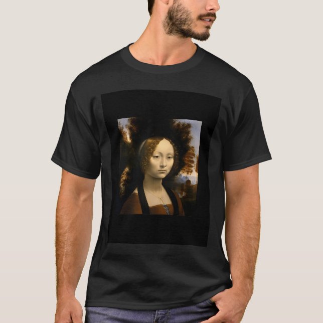 Leonardo Da Vinci Malerei: Ginevra De' Benci, 147 T-Shirt (Vorderseite)