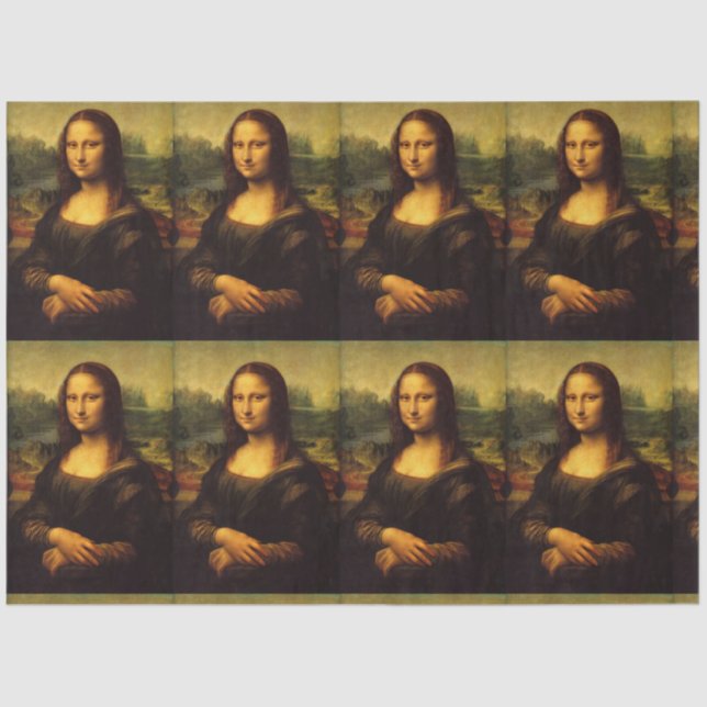 LEONARDO DA VINCI MONA LISA ART TISSUPAPIER SEIDENPAPIER (Vorderseite)