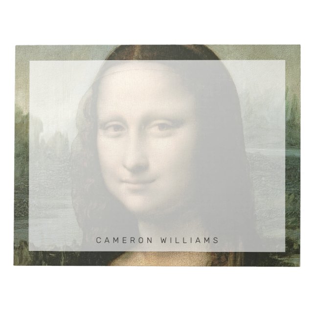 Leonardo da Vinci | Mona Lisa, c.1503-6 Notizblock (Vorderseite)