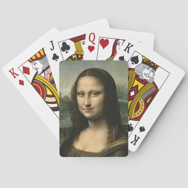 Leonardo da Vinci | Mona Lisa, c.1503-6 Spielkarten (Rückseite)