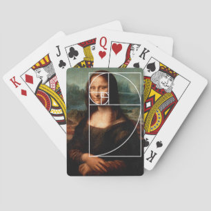 Leonardo da Vinci Mona Lisa Fibonacci Sequence Spielkarten