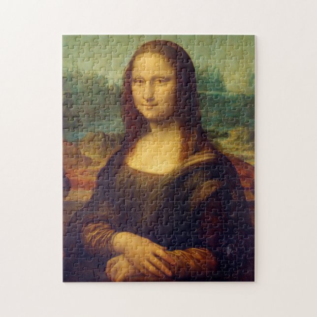 Leonardo Da vinci Mona Lisa für Kinder Puzzle (Vertikal)