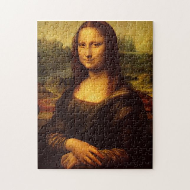 Leonardo da Vinci Mona Lisa Kunsthandwerk Puzzle (Vertikal)