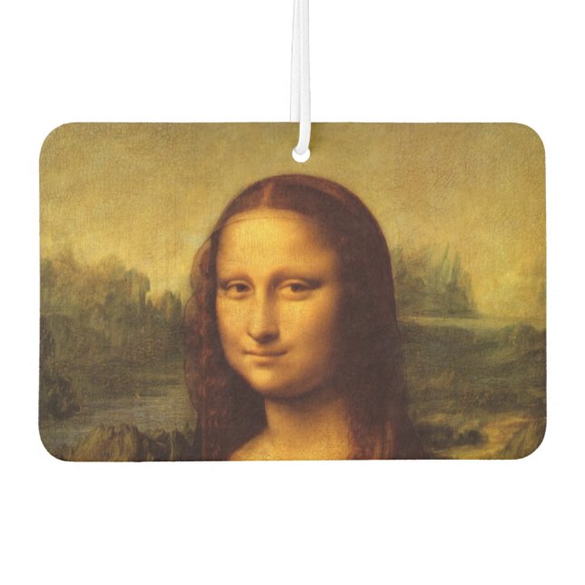 Leonardo Da Vinci Mona Lisa Kunstmalerei Autolufterfrischer (Vorderseite)