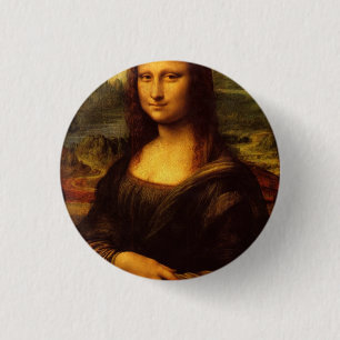 Leonardo Da Vinci Mona Lisa Kunstmalerei Button