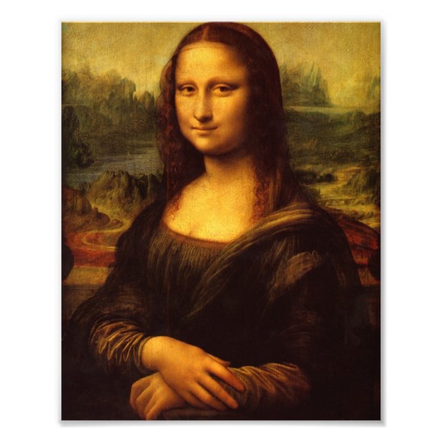 Leonardo Da Vinci Mona Lisa Kunstmalerei Fotodruck (Vorne)