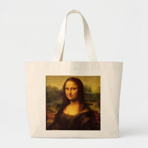 Leonardo Da Vinci Mona Lisa Kunstmalerei Jumbo Stoffbeutel