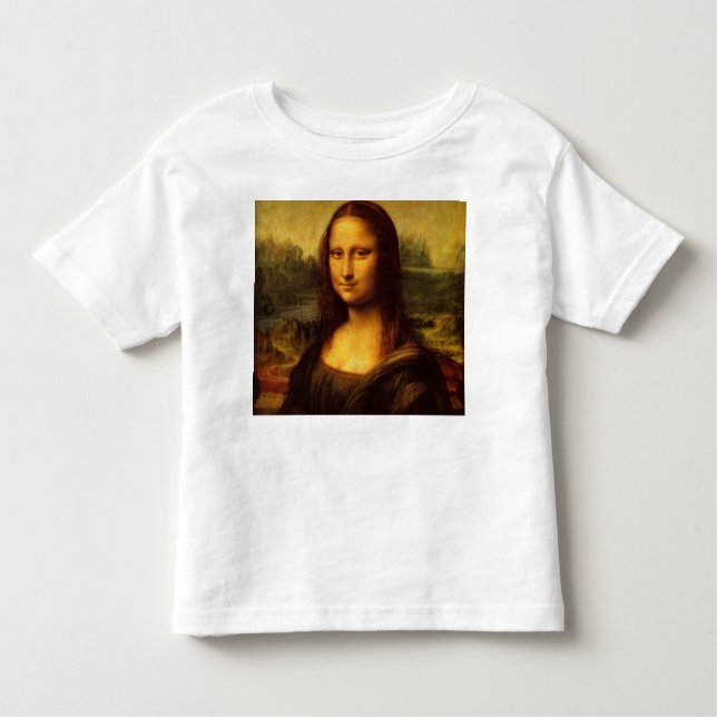 Leonardo Da Vinci Mona Lisa Kunstmalerei Kleinkind T-shirt (Vorderseite)