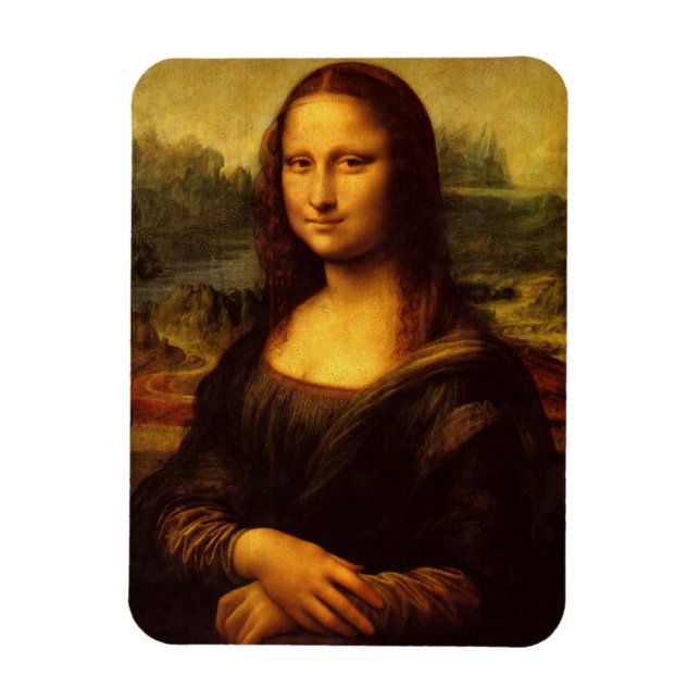 Leonardo Da Vinci Mona Lisa Kunstmalerei Magnet (Vertikal)