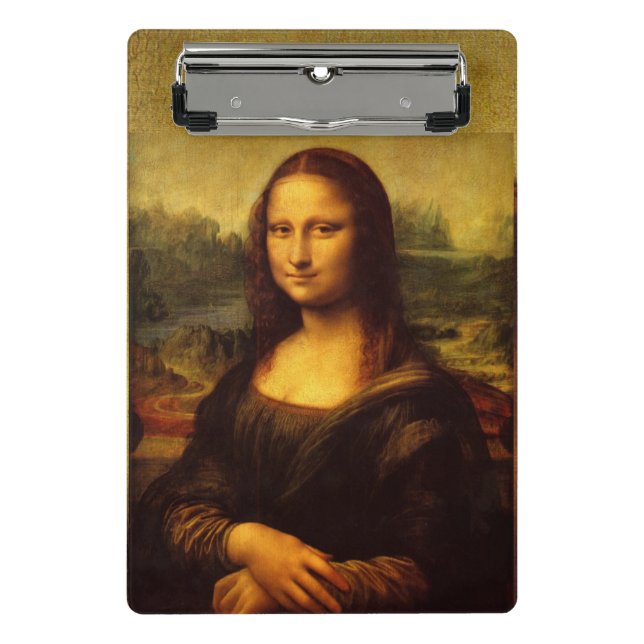 Leonardo Da Vinci Mona Lisa Kunstmalerei Mini Klemmbrett (Vorderseite)