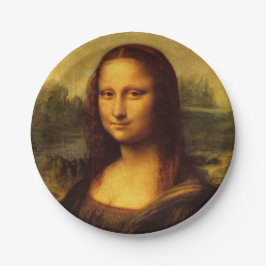 Leonardo Da Vinci Mona Lisa Kunstmalerei Pappteller