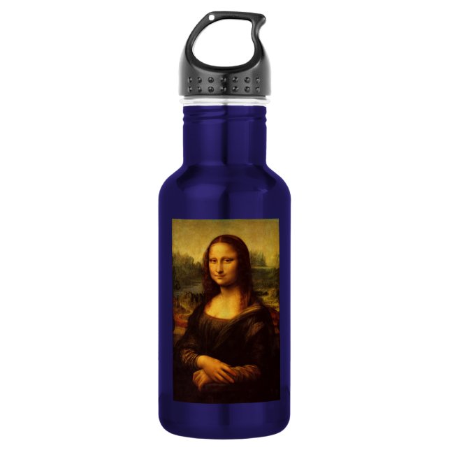 Leonardo Da Vinci Mona Lisa Kunstmalerei Trinkflasche (Vorderseite)