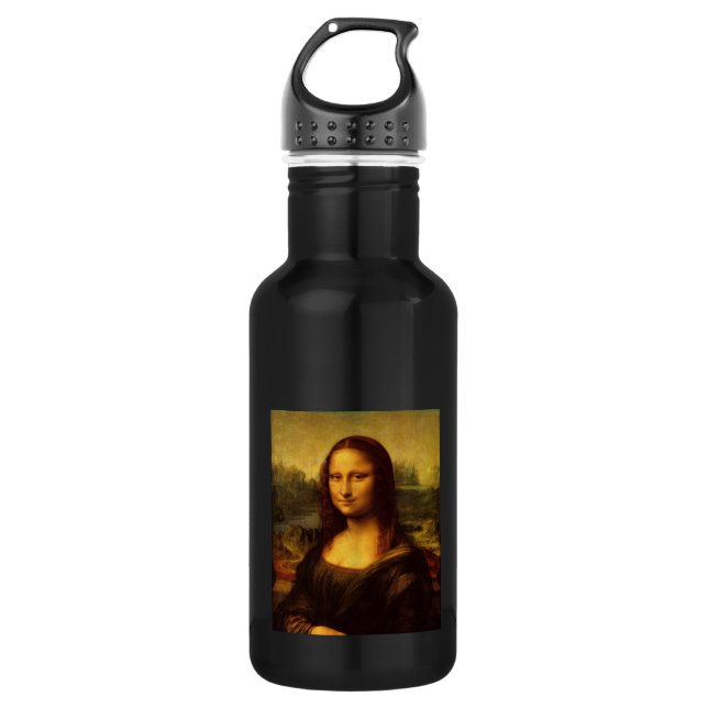 Leonardo Da Vinci Mona Lisa Kunstmalerei Trinkflasche (Vorderseite)