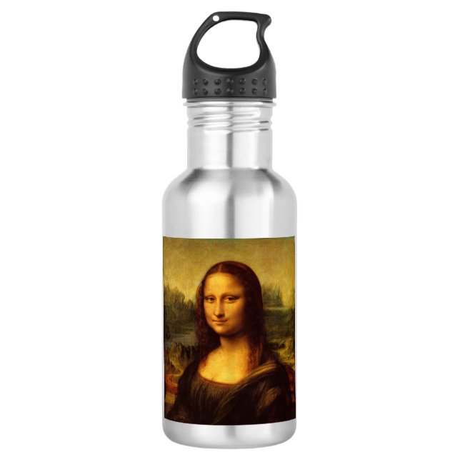 Leonardo Da Vinci Mona Lisa Kunstmalerei Trinkflasche (Vorderseite)