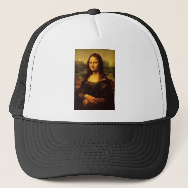 Leonardo Da Vinci Mona Lisa Kunstmalerei Truckerkappe (Vorderseite)