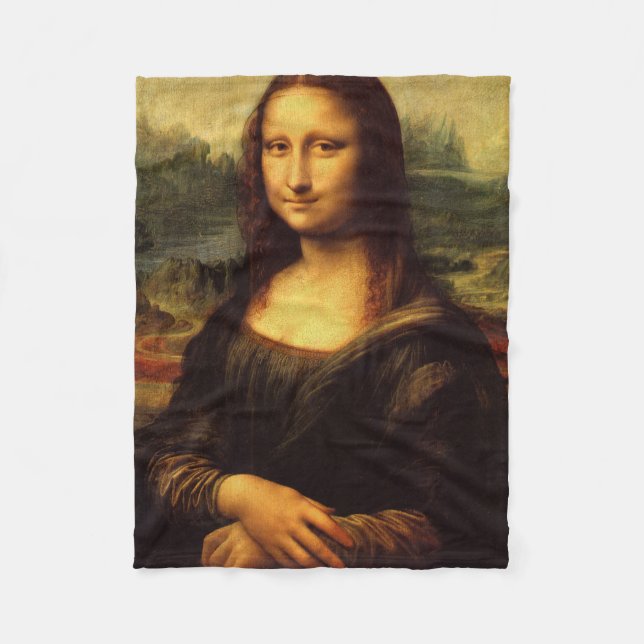LEONARDO DA VINCI - Mona Lisa, La Gioconda 1503 Fleecedecke (Vorderseite)