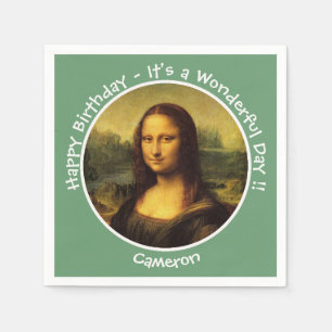 Leonardo da Vinci Mona Lisa Party Collection Serviette