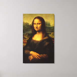 LEONARDO DA VINCI Mona Lisa Print on C Leinwanddruck