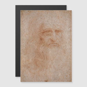 Leonardo Da Vinci, mutmaßliches Selbstportrait Magneteinladung