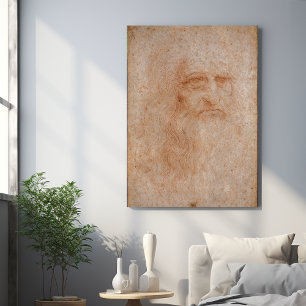 Leonardo Da Vinci, mutmaßliches Selbstportrait Poster