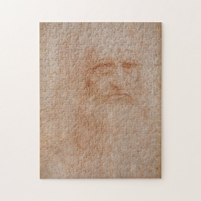 Leonardo Da Vinci, mutmaßliches Selbstportrait Puzzle (Vertikal)