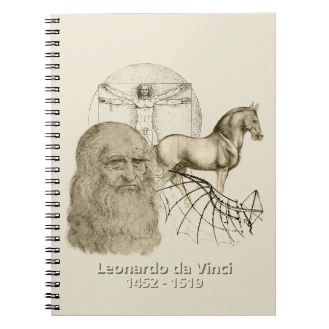 Leonardo da Vinci Notizblock (Vorderseite)