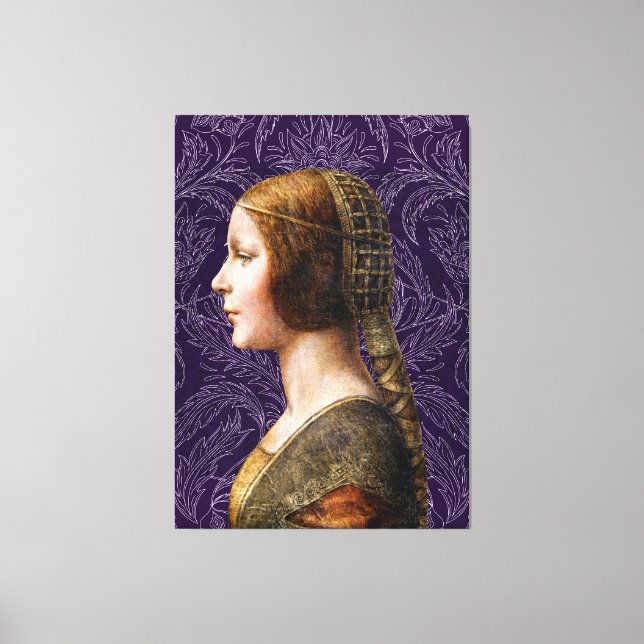 Leonardo da Vinci Portrait La Bella Principessa Leinwanddruck (Vorderseite)