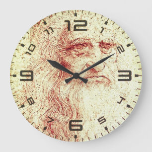 Leonardo da Vinci Renaissance Kunst Wanduhr
