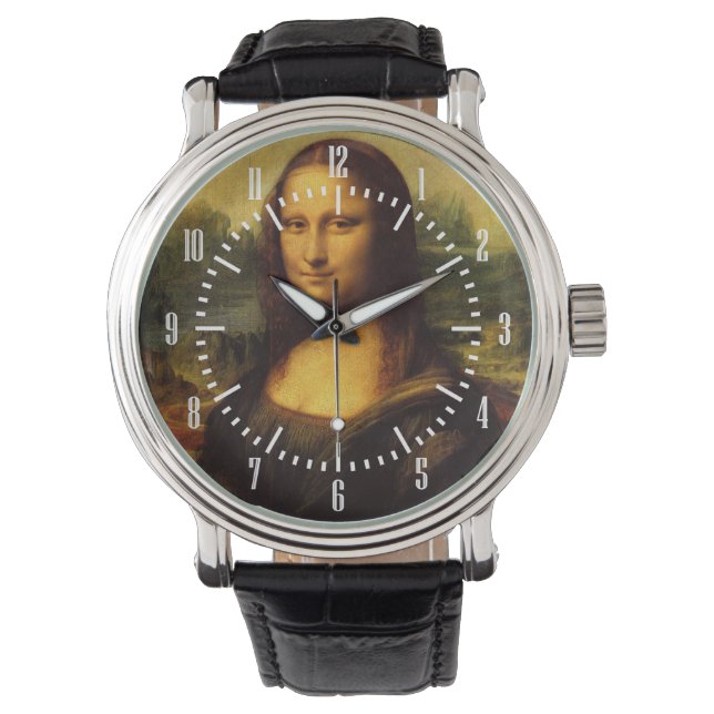 Leonardo Da Vinci’s Mona Lisa Armbanduhr (Vorderseite)